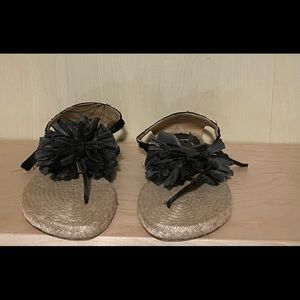 Lavin sandals size 40.5 Black Satin